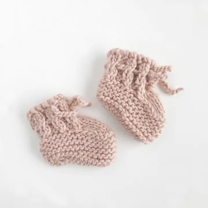Pixie Bonnet + Booties - Soft Beige
