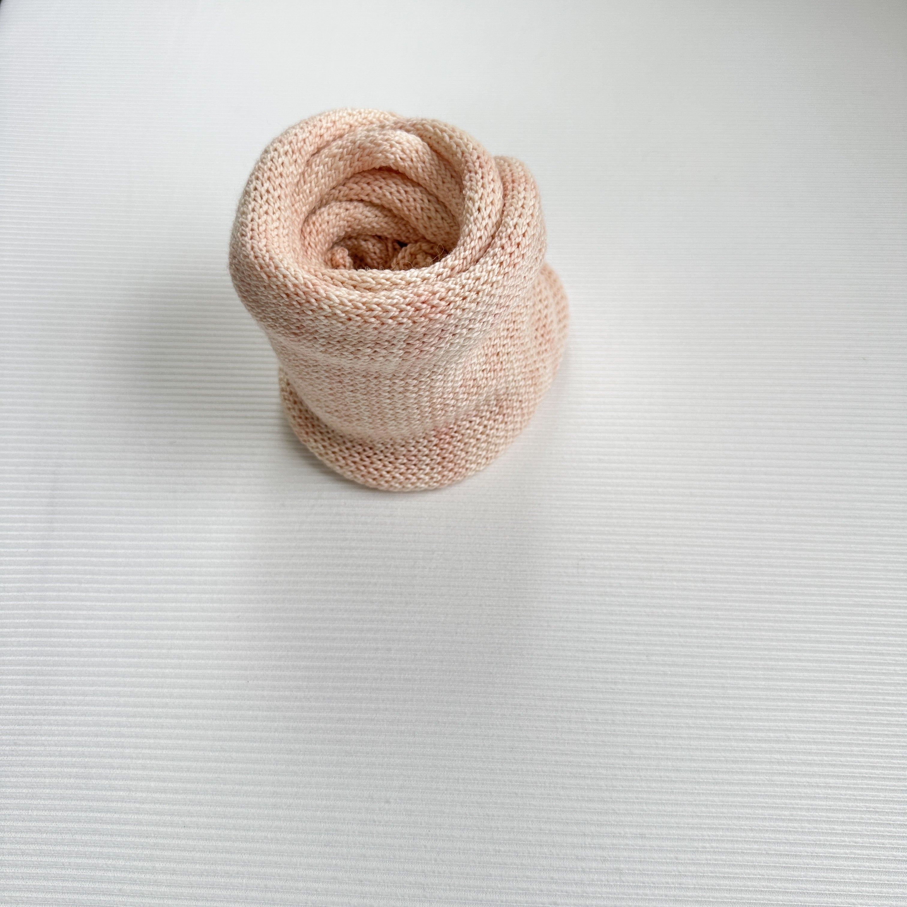 Soft Peach Knit Wrap – 70"