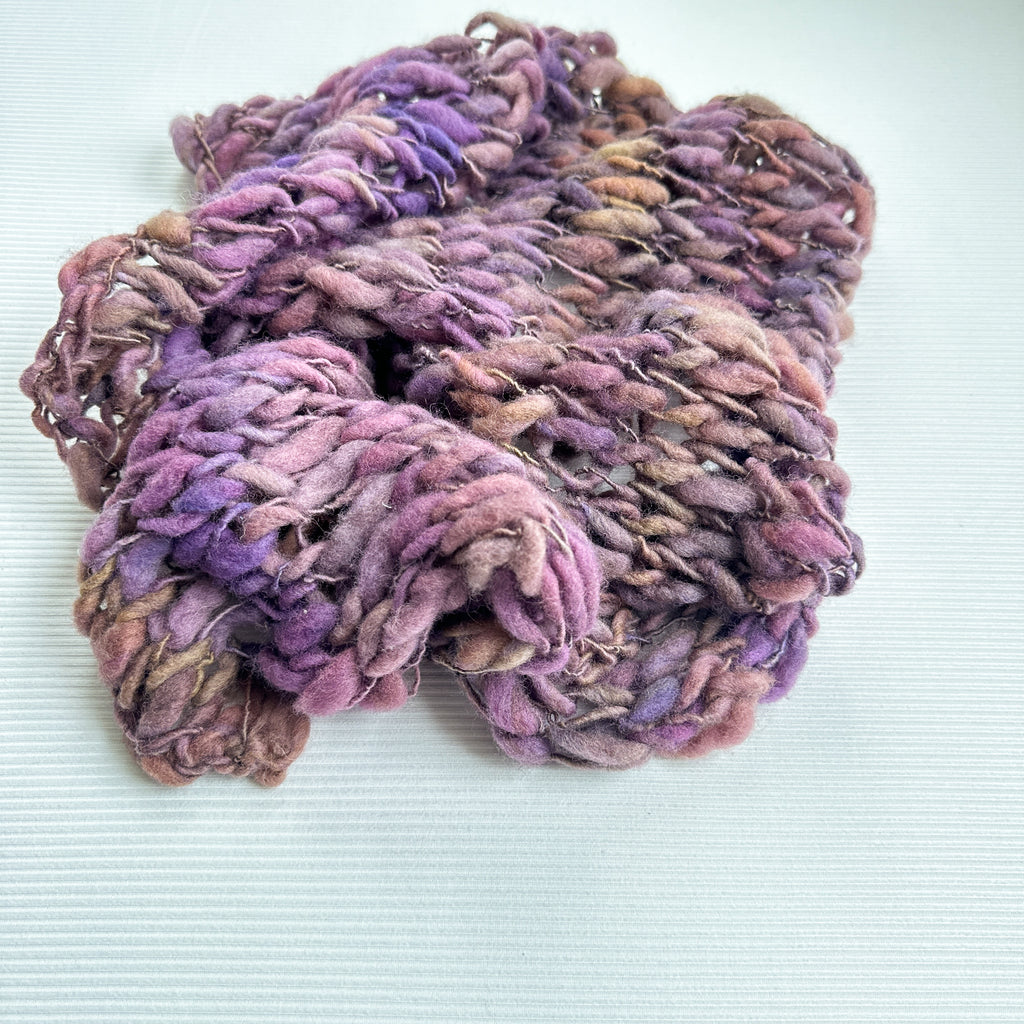 Hand-Dyed Chunky Basket Layer – Plum Meadow