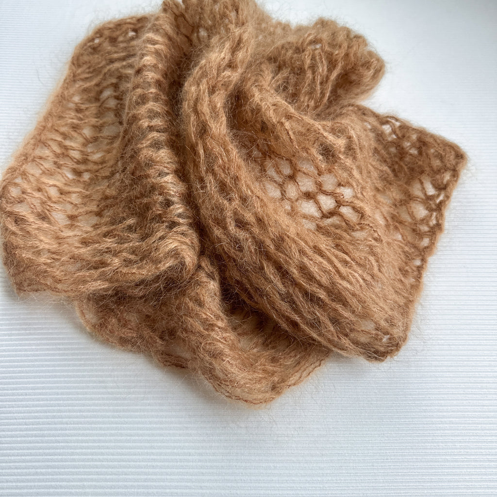 Mohair Basket Layer – Caramel