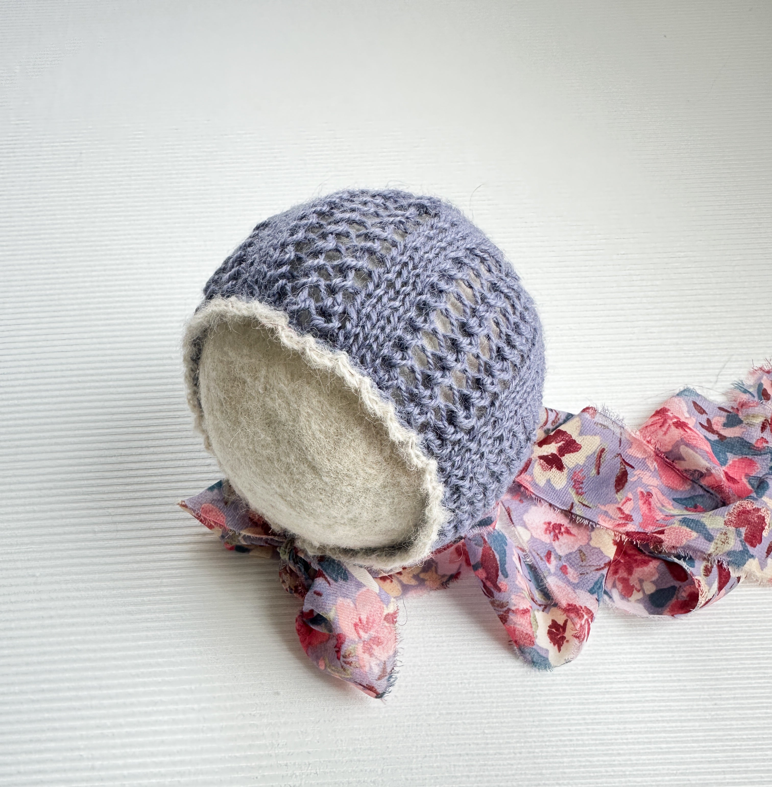 Lavender Blossom Bonnet - 6 months