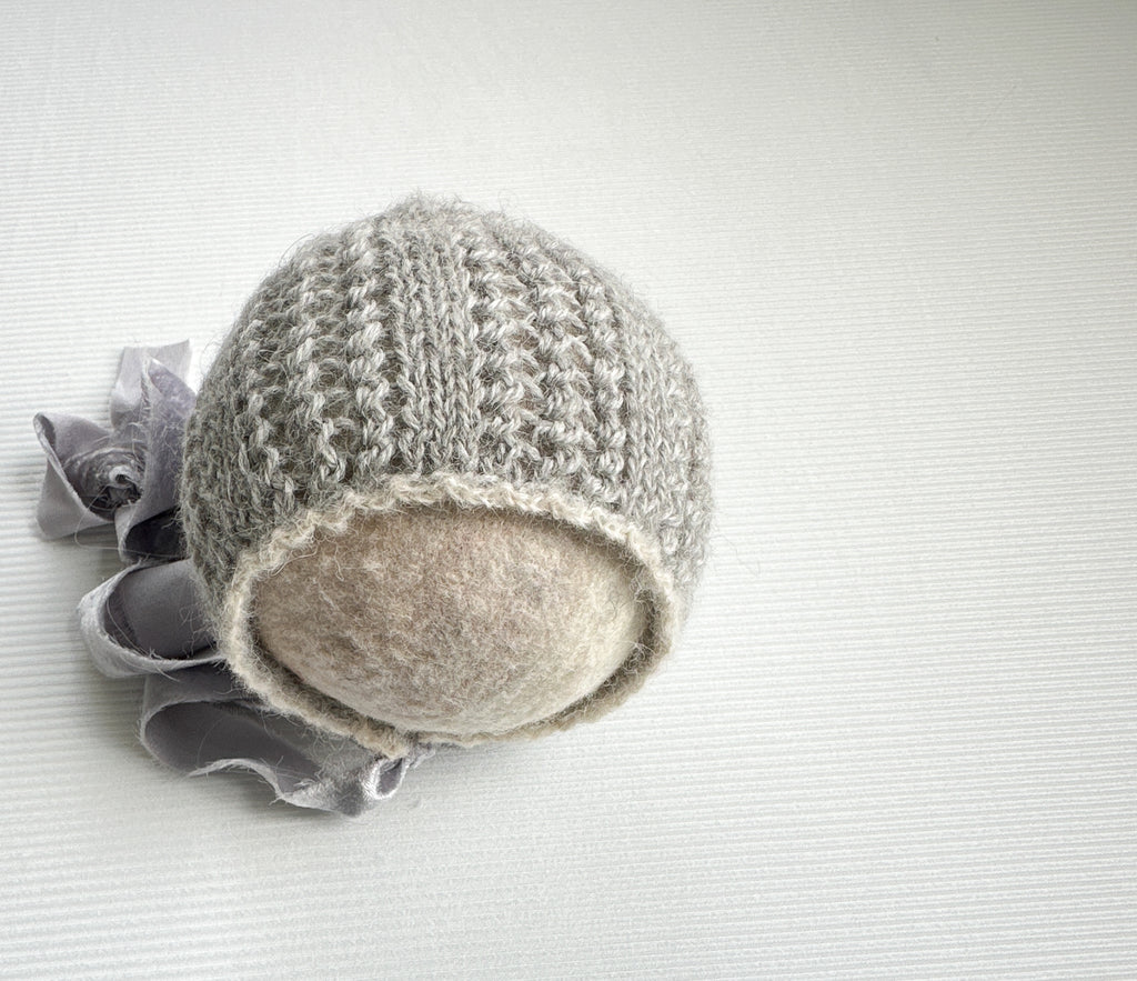 Ash Grey Bonnet - 6 months