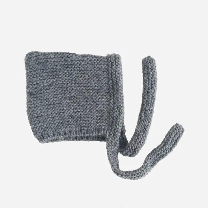Pixie Bonnet + Booties - Charcoal