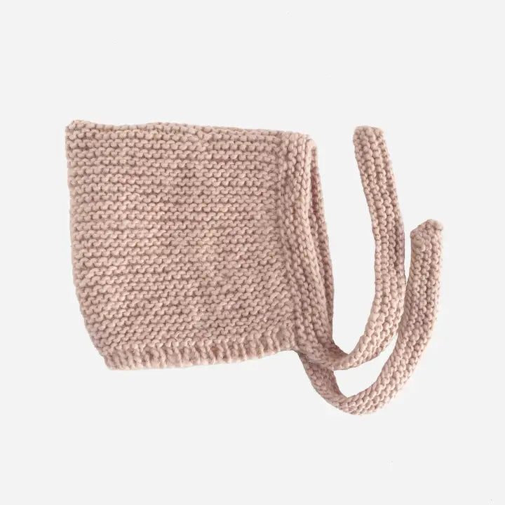 Pixie Bonnet + Booties - Soft Beige