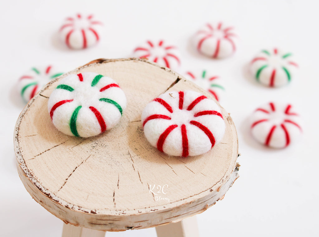 Felt Peppermint Candy