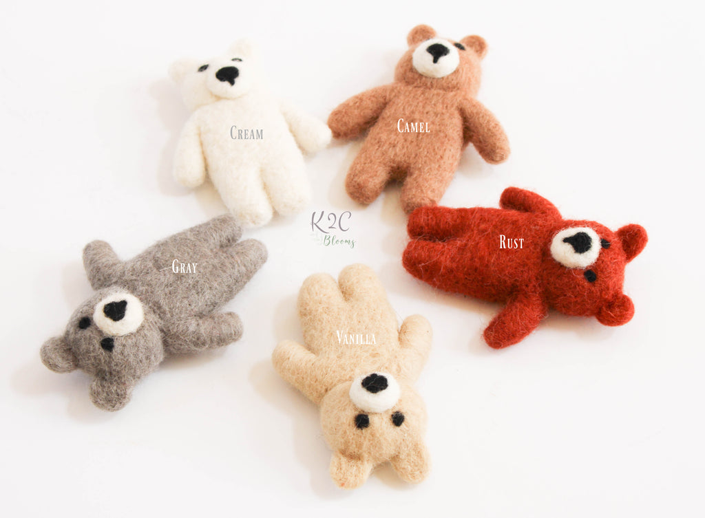 Felt bears - K2CBlooms