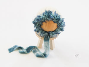 Fur Bonnet - Blue
