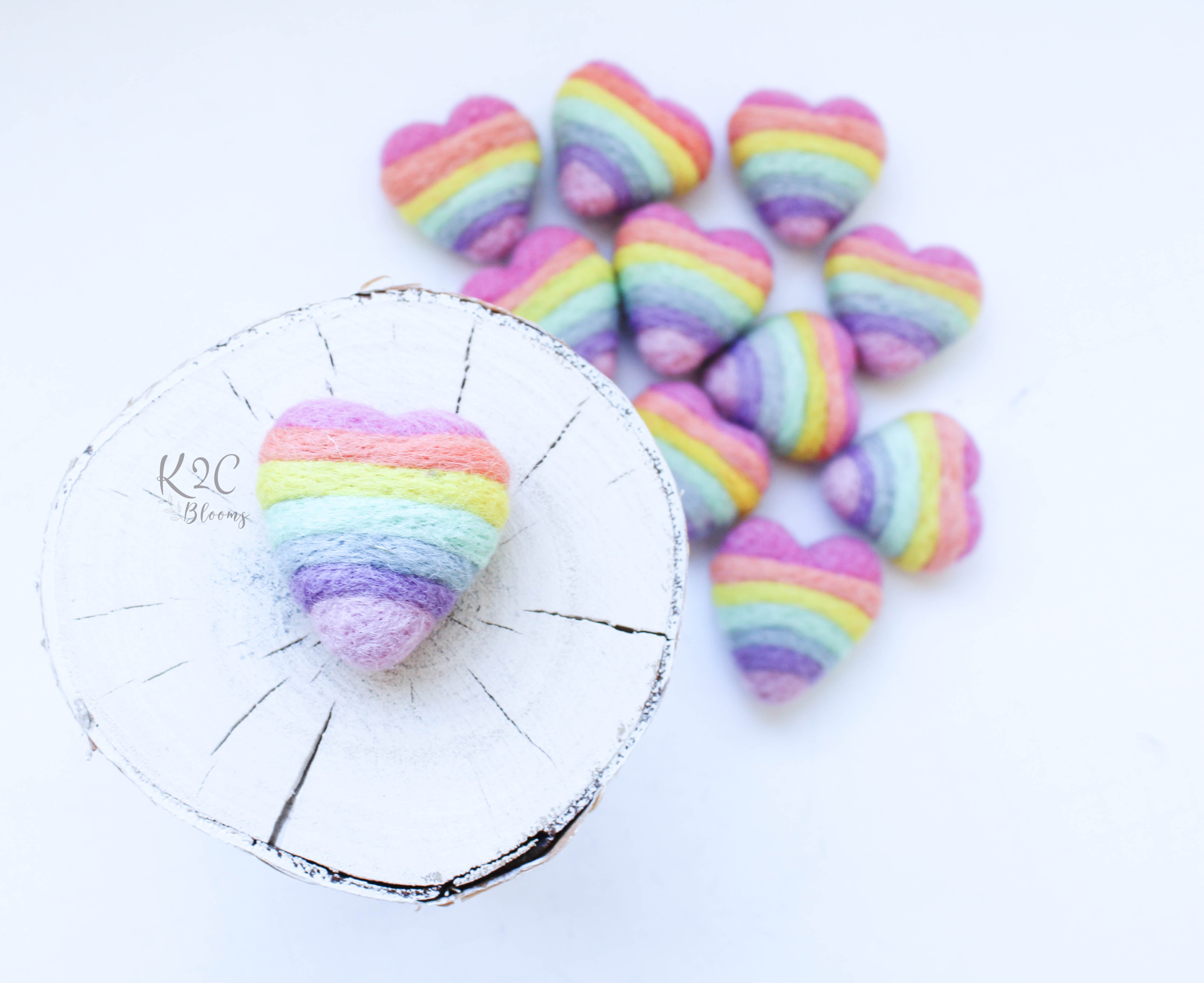 Pastel Rainbow Heart