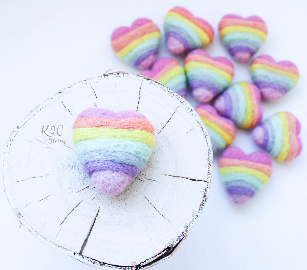 Pastel Rainbow Heart