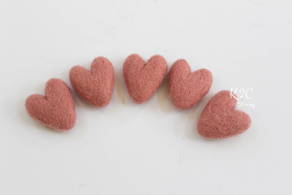 Felt Hearts - K2CBlooms