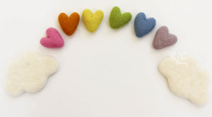 Rainbow hearts & Clouds - K2CBlooms