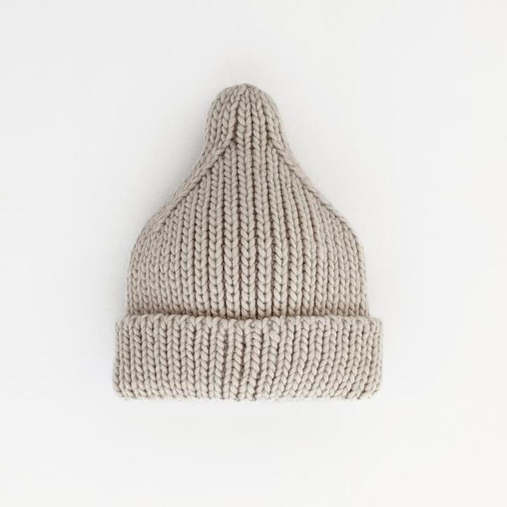 Oatmeal Peak Beanie